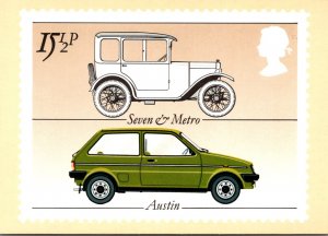 Stamps British Motor Cars Austin Seven & Metro