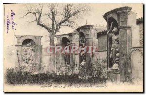 Old Postcard Aix en Provence Tomb Sec General Overview