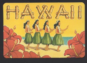 HAWAII Large Letter with 4 Dancers Pub by Pacifica Island Art ~ Cont'l