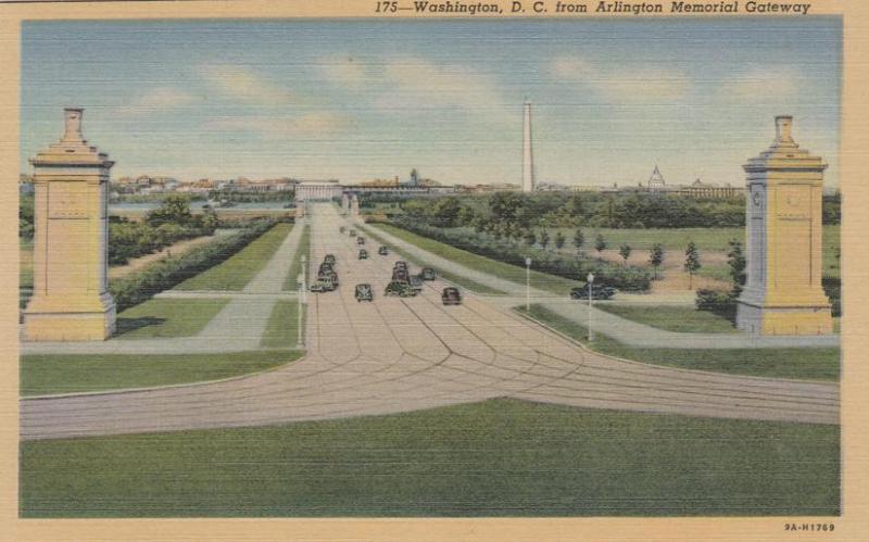 Washington, DC from the Arlington Memorial Gateway - Linen