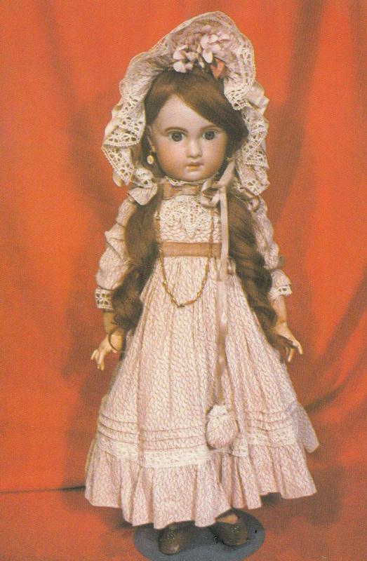 Doll By Jumeau of France Chichester Sussex Exhibition Postcard