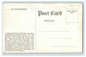 1909 Steamer Franklin By Champlain Transportation Company Unposted Postcard