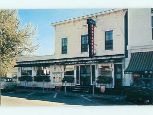 Unused 1950's CARS & QUALITY RESTAURANT & SHOE STORE Manchester Center VT v7218