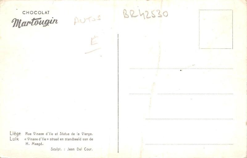 BR42530 Liege rue vinave d ile et statue de la vierge belgium