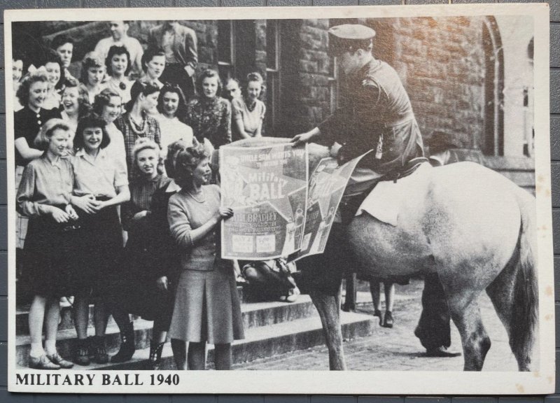 Vintage Postcard 1940 Advertising Military Ball Hayes Hall (1970 Reproduction)