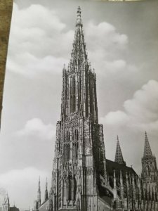 VTG UNUSED REAL PHOTO POSTCARD.TALLEST CHURCH TOWER IN WORLD-ULM MUNSTER*P3