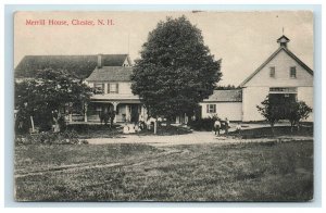 1909 Chester NH Merrill House Postcard RFD No. 1 Cancel Postmark