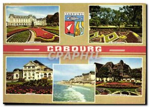 Modern Postcard La Cote Fleurie Calvados Cabourg the flowers beach