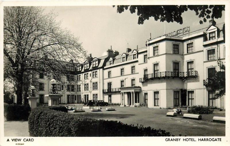 Harrogate, Granby Hotel North Yorkshire England UK RPPC Postcard