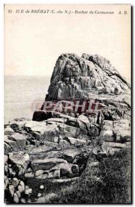Old Postcard Island Brehat Rock Cormorant
