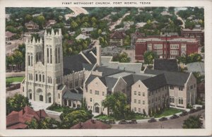 Postcard First Methodist Church Fort Worth Texas TX