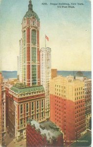 Singer Building NYC New York Postcard 1912 Unused