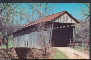 America Postcard - The Barkhurst Hill Bridge, Morgan County, Ohio   RT1047