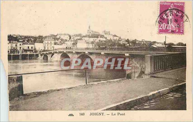 Postcard Joigny Old Bridge