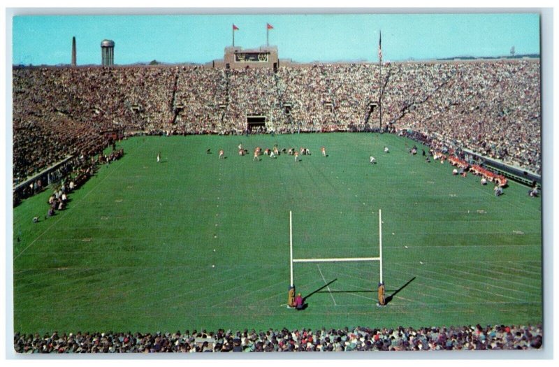 South Bend Indiana IN Postcard University Of Notre Dame Stadium c1950's Vintage