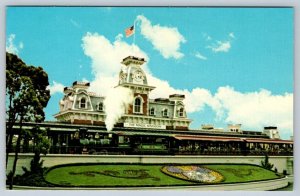 Steam Train Departs Main Street, Walt Disney World, Florida, Vintage Postcard #2