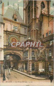 Old Postcard Rouen Grosse Horloge