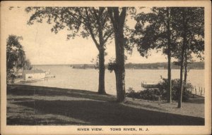 Toms River New Jersey NJ River View Vintage Postcard