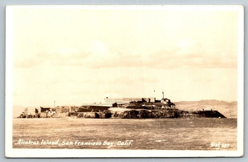 RPPC  Alcatraz Island  San Francisco Bay   California  Postcard