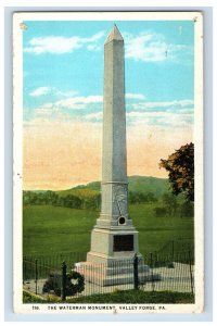 C. 1915-20 The Waterman Monument Valley Forge, PA. Postcard P60E