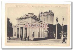 International Exhibition of Decorative Arts Paris 1925 Old Postcard Belgium N...