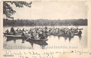 Regatta Day - Lake Huntington, New York NY Postcard