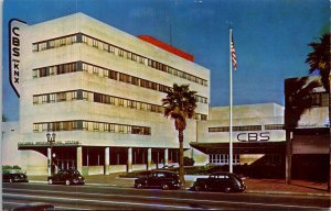 Cbs Station Los Angeles California Ca Columbia Broadcasting Hollywood Postcard 