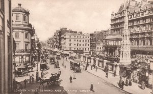 Vintage Postcard 1910's The Strand And Charing Cross London The Muchmore Art Co.