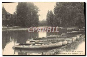 Old Postcard The Bois de Vincennes Embarcadere lake Daumesnil Charter