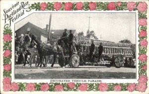 Portland Oregon OR Rose Festival Parade Float Rose Border c1910 Postcard