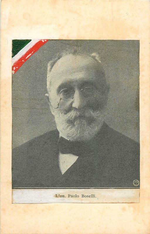 Italian army history politician Paolo Boselli vintage newspaper magasine scrap