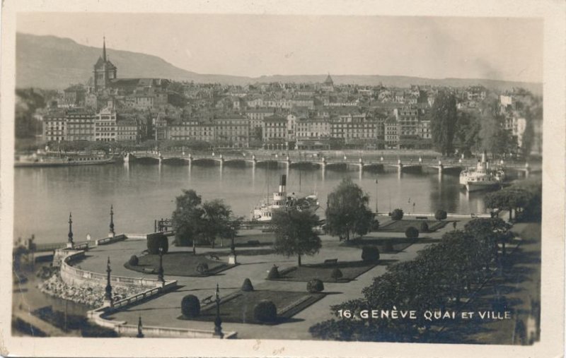 RPPC Geneve - Geneva, Switzerland - Harbor Area - pm 1928