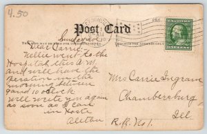 Eldon MissouriPublic SchoolOpen BelfryHZ Carpenter Publisher1910 Postcard