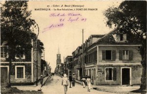 CPA AK Fort de France, La rue Schoelcher MARTINIQUE (626075)