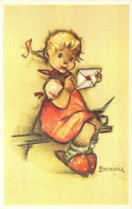 Mainzer, Little Folks, Bonnie #593 Children, Publ in Belgium, Old Postcard