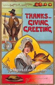  Thanksgiving Greetings Postcard 