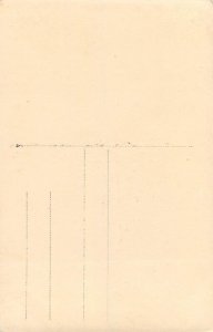 Fine art sculpture postcard nun praying