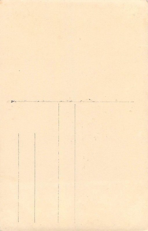 Fine art sculpture postcard nun praying