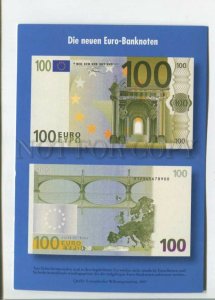 470844 1997 year Germany advertising new euro banknotes postcard