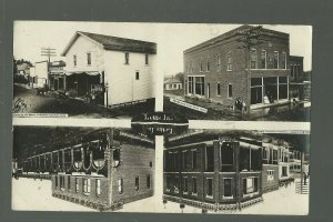 Letts IOWA RP 1907 4 GENERAL STORE Views nr Muscatine Columbus Junction Wapello