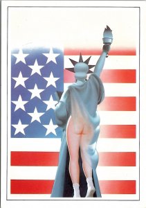 Statue of Liberty Collection From Behind Artist Michel Landi Postcard SL