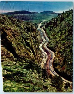 M-58871 The Spectacular Big Thompson Canyon road and the rushing river Colorado