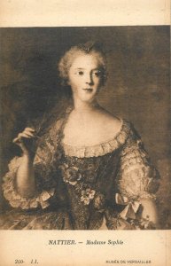 Fine art postcard painting Nattier Madame Sophie Versailles