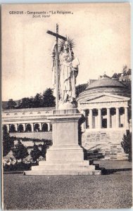 Postcard - Camposanto, La Religione - Genoa, Italy