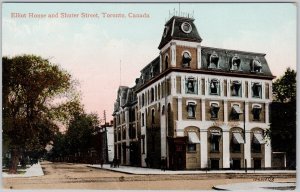 Vintage Elliot House Toronto Canada Lithograph Postcard Early 1900s H81
