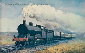 Postcard 1930s UK Railway Valentine's London Western Train 23-2239 