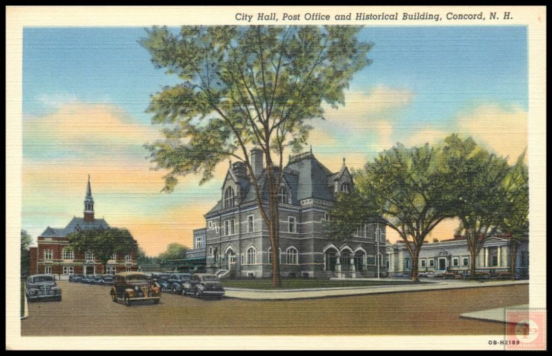 City Hall, Post Office and Historical Building, Concord, NH