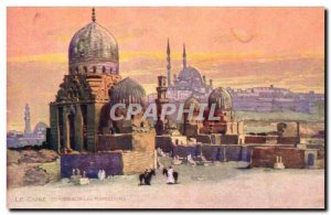 Old Postcard Cairo Egypt Tombs The Mamluks