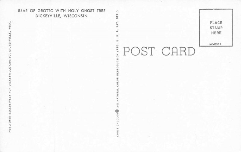 DICKEYVILLE WISCONSIN~HOLY GHOST CATHOLIC CHURCH~LOT OF 5 POSTCARDS