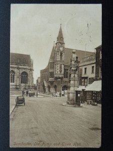 Dorset DORCHESTER Old Pump & Town Hall c1914 Postcard by Frith